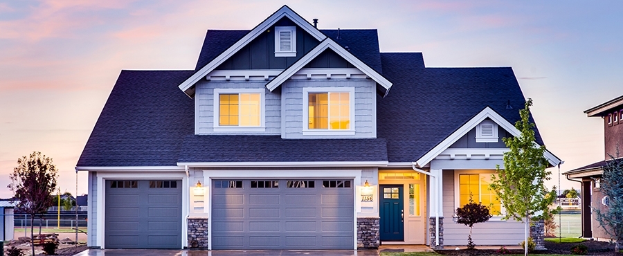 blue home exterior