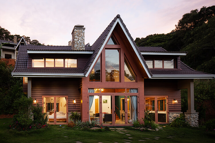 Rustic Red Color Lodge